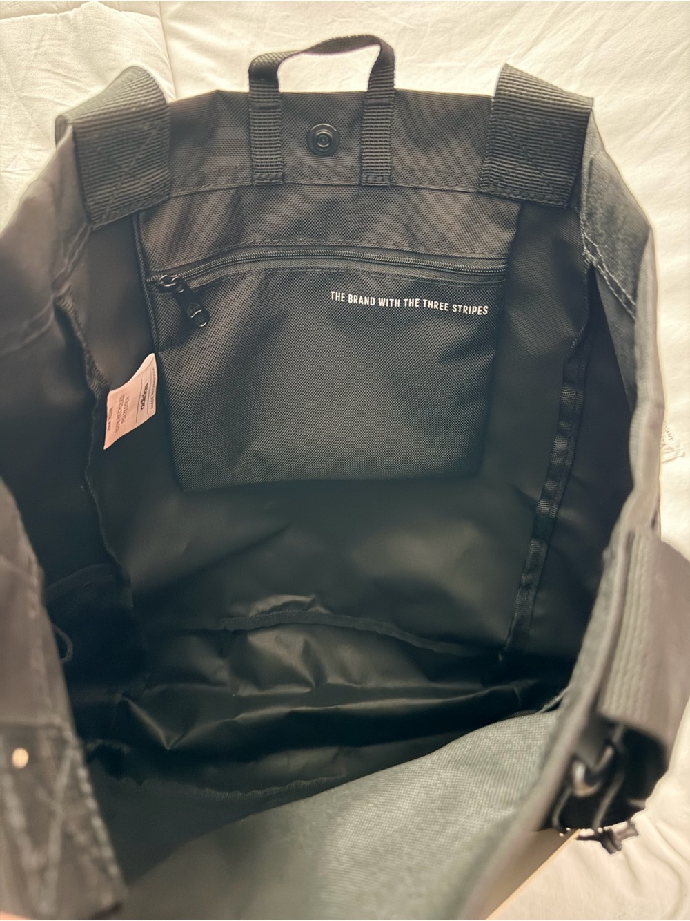 adidas Black Everyday Tote with Front Pocket - Picture 3 of 4
